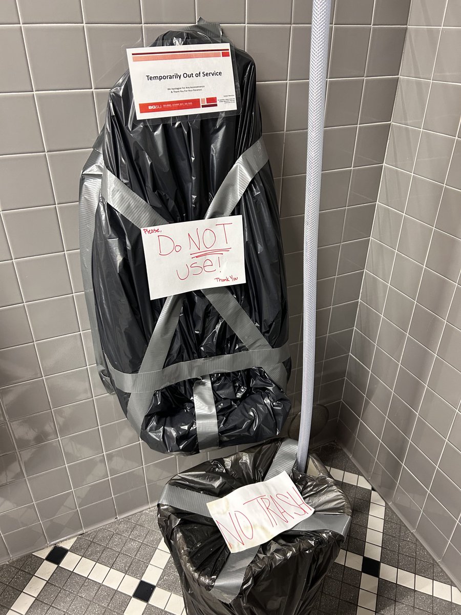 Dear ⁦<a href="/bgsu/">Bowling Green State University</a>⁩ - this is not temporarily out of service- this has been weeks- Hayes hall- we need to fix this stuff. Not a great look.