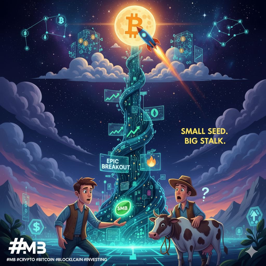 MagicBeansCoin's tweet image. Jack traded his cow for some “worthless” beans… but those beans grew straight to the skies. 🌱🚀

That’s the energy behind $MB — small seed, big stalk, legendary climb. ☁️💎

CA: 5xMgmkW76n2gTqq968fTsv8bip9zgEn2XLyByWjkZ3RT

#MB #Crypto #Bitcoin #Blockchain #Investing #DeFi