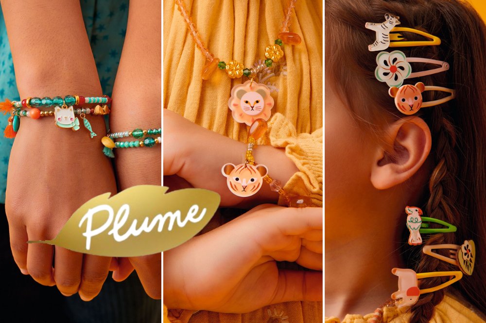 Retrouvez la nouvelle collection #Plume de #Djeco sur notre boutique en ligne 👉 bit.ly/47gRwfo
#Colliers, #bracelets, barrettes, chouchous ou serre-têtes... de jolis cadeaux à prix tout doux, parfaits pour les petites fashionistas qui aiment la magie et la douceur !