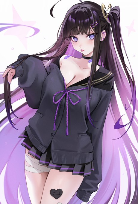 💜🖤
#ステラソラ  #StellaSora 