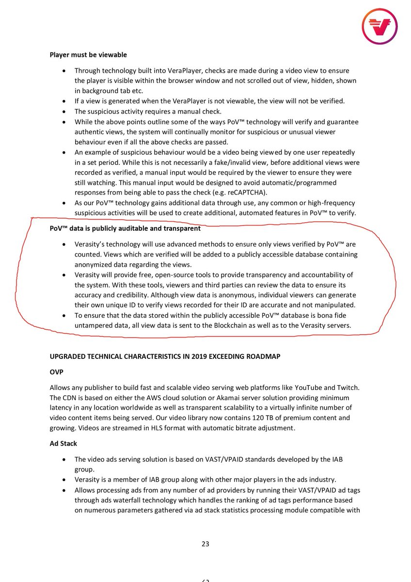 Crypto_Catnip's tweet image. Back in the day @verasitytech promised POV tokens were to be transparent to the public and even stated they would provide apps to view them.
This of course never happened and then they eventually deleted the White Paper that the promise was sourced from.
Wonder why...
#Crypto…