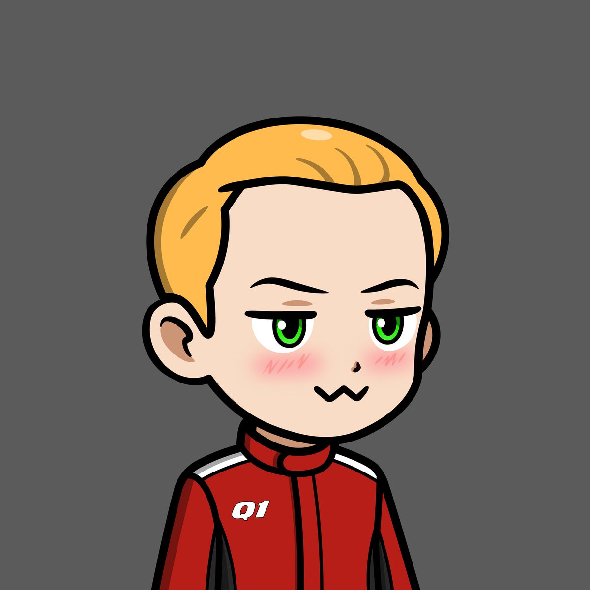 QuantsNFTxyz's tweet image. Quants #1601 ✨
Background: Graphite
Base: White
Clothing: Q1 Racer
Eye Color: Focused Green
Eyes: Focused
Face: Blush
Head: Slicked Back Blonde
Mouth: w
Get yours now 👇tradeport.xyz/sui/collection…