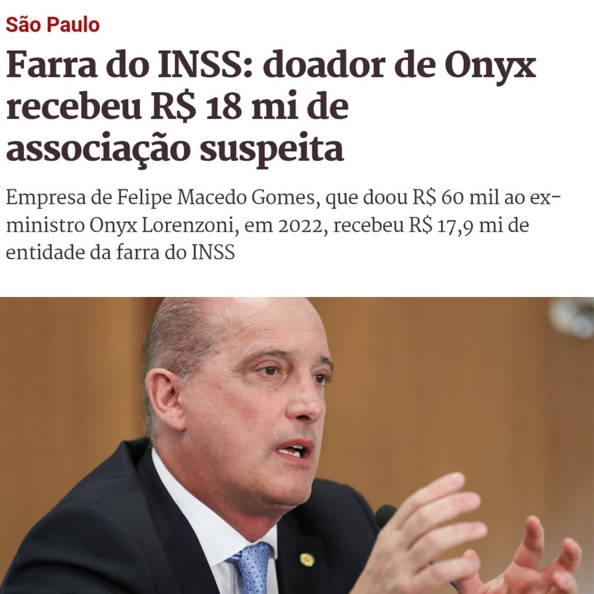 🚨ATENÇÃO, compas!

O INSS chegou no núcleo do esquema, no Bolsonarismo!

Agora sim A VERDADE VAI APARECER!

Curta, retuíte e comente com as tags:

FARRA DO INSS
CHEGOU NO NÚCLEO
GOLDEN BOYS DO BOLSONARISMO
