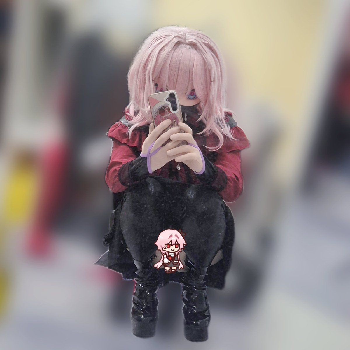 ✧₊⁺🖤⋆.˚୨ৎ

Thanks <a href="/Shokokig/">Shoko</a> for lending me the fit

#kigurumi #着ぐるみ #地雷系 #地雷女子