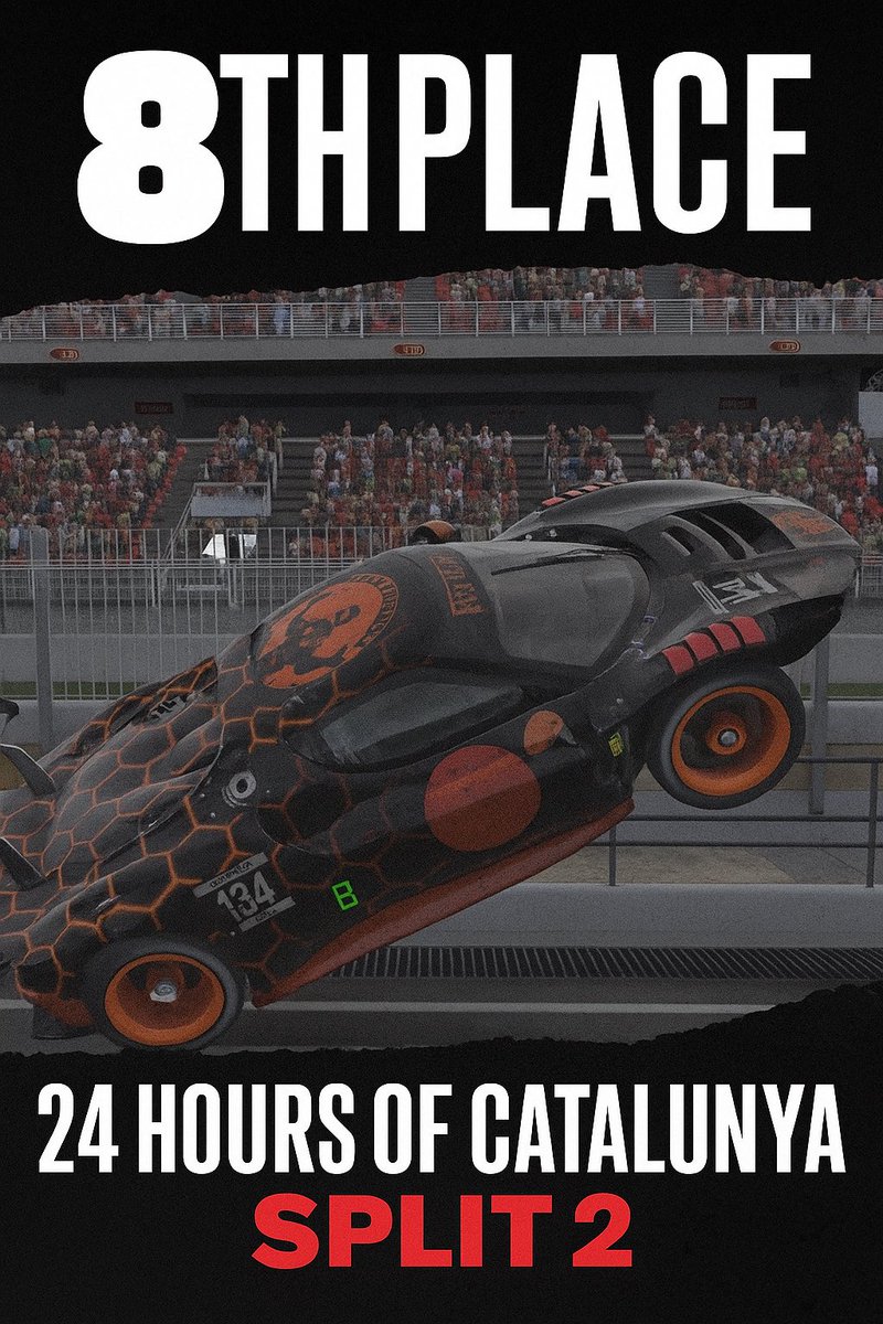 No ha sido un podio lo de este fin de semana, pero ha sido un 8º puesto en una carrera muy dura y divertida y nos sentimos orgullosos de haberlo conseguido! Así terminamos celebrándolo con un caballito incluido como si nuestro ferrari fuese una moto 🥳