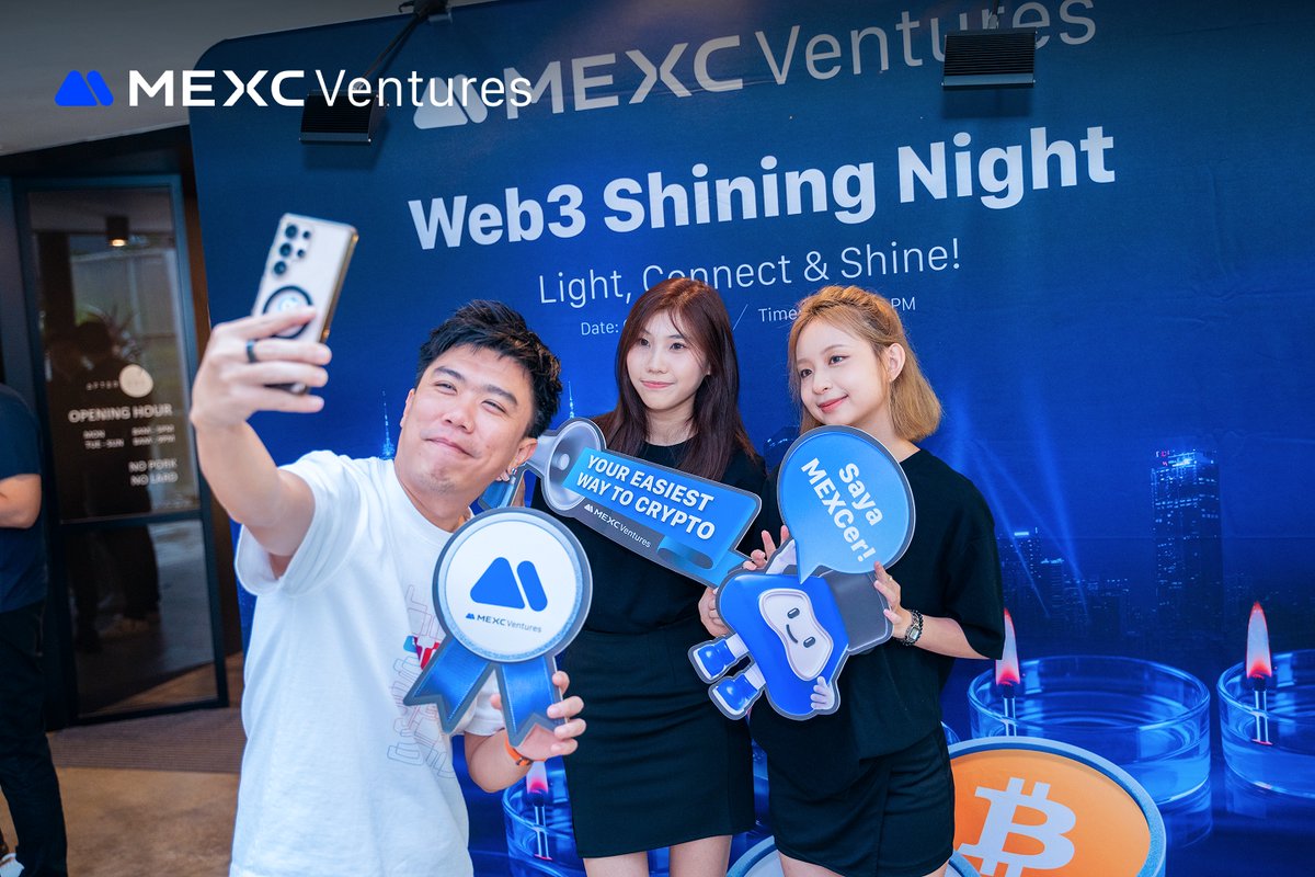 MEXC_Mal's tweet image. What a night! 🚀

Builders, Innovators &amp;amp; Dreamers!

The #MEXC Ventures Shining Night was all about real connections and bold ideas shaping the next wave of Web3!