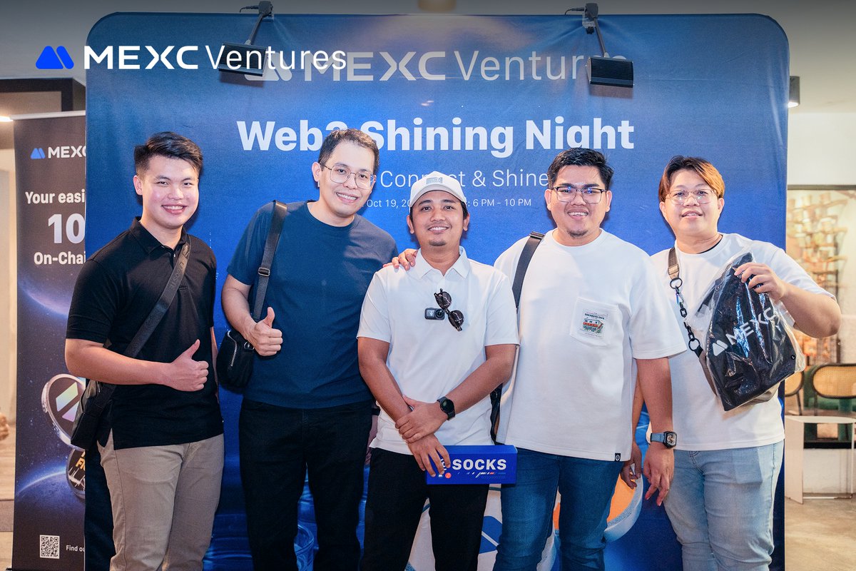 MEXC_Mal's tweet image. What a night! 🚀

Builders, Innovators &amp;amp; Dreamers!

The #MEXC Ventures Shining Night was all about real connections and bold ideas shaping the next wave of Web3!