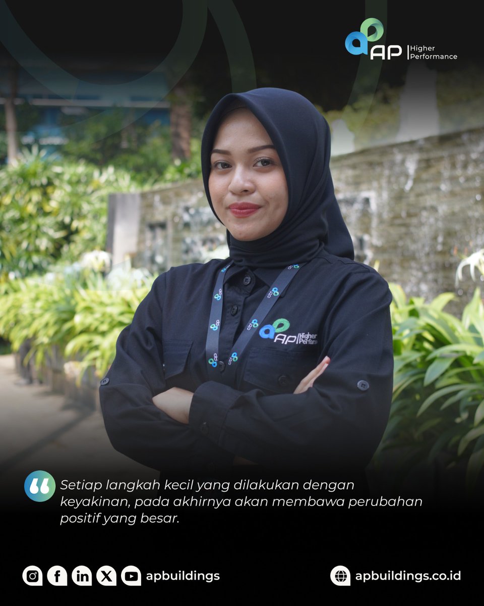 apbuildings's tweet image. Pelan, tapi pasti. Kecil, tapi berarti. Keyakinan selalu tahu jalan menuju perubahan.

#APBuildings #HigherPerformance #Green #Building #Management #Operation #Maintenance #Consultation #Training #GrowthMindset #SelfImprovement
