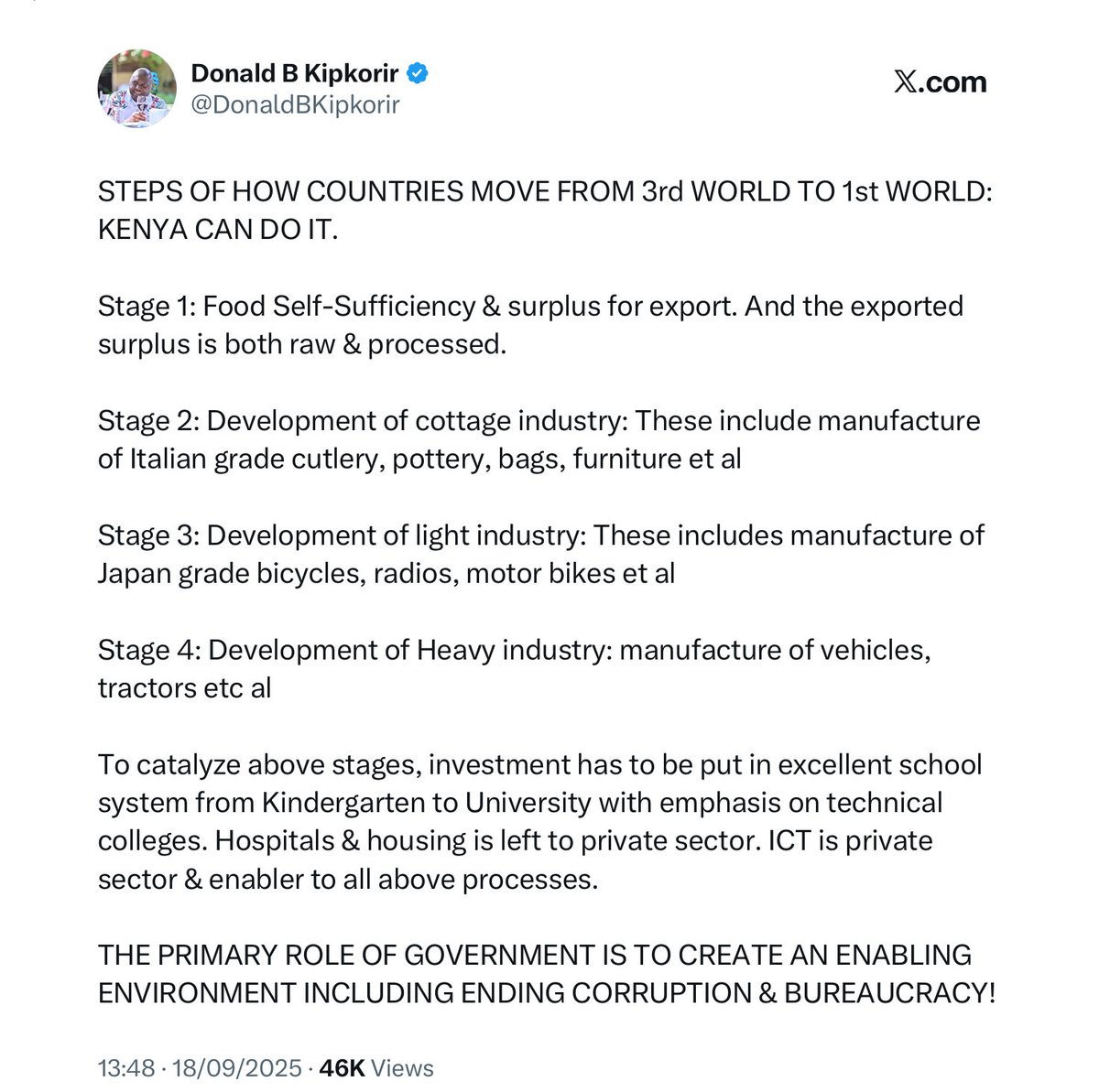 As President William Ruto gives his road-map on transforming Kenya, see the road-map I gave last month!

#MashujaaDay