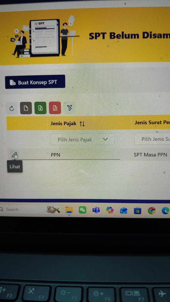 thomsa09's tweet photo. @kring_pajak 

Sore min,

Saya ada buat ppndn badan september 2025 konsep SPT sdh terbentuk tapi tombol icon pensil (lihat) gk bisa di klik ya, kenapa ya? https://t.co/ARzlHZfylH