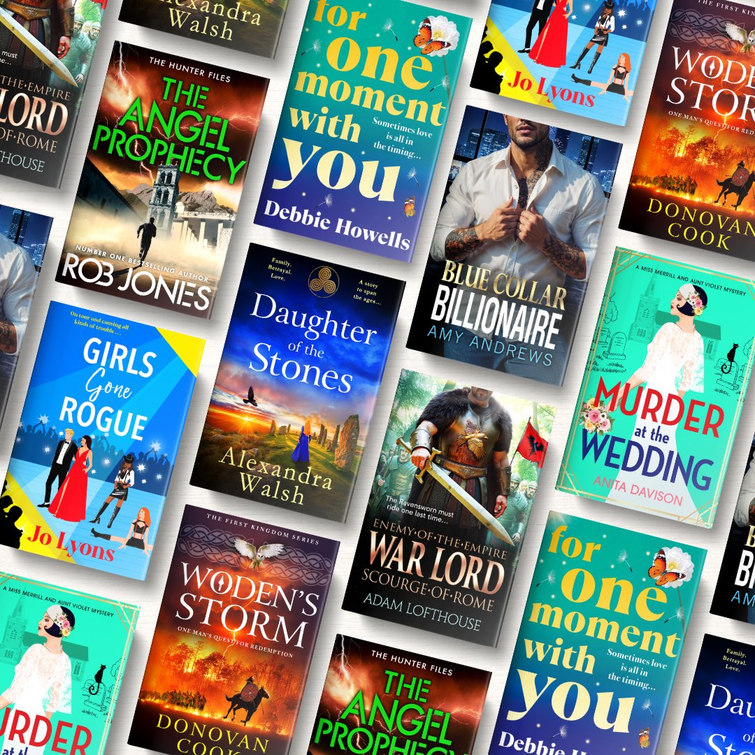 ✨ OUT THIS WEEK ✨   

We're so excited to be publishing these brilliant books from <a href="/AdamPLofthouse/">Adam Lofthouse</a>, <a href="/J0Lyons/">Jo Lyons💖📚🍹</a>, <a href="/AuthorRobJones/">Rob Jones</a>, <a href="/DonovanCook20/">Donovan Cook</a>, <a href="/purplemermaid25/">Alexandra Walsh FRSA - Author</a>, <a href="/AmyAndrewsbooks/">Amy Andrews</a>, @debbie__howells and <a href="/AnitaSDavison/">Anita Davison</a> this week 📚  

Pre-order here! amzn.to/3xYtIvH