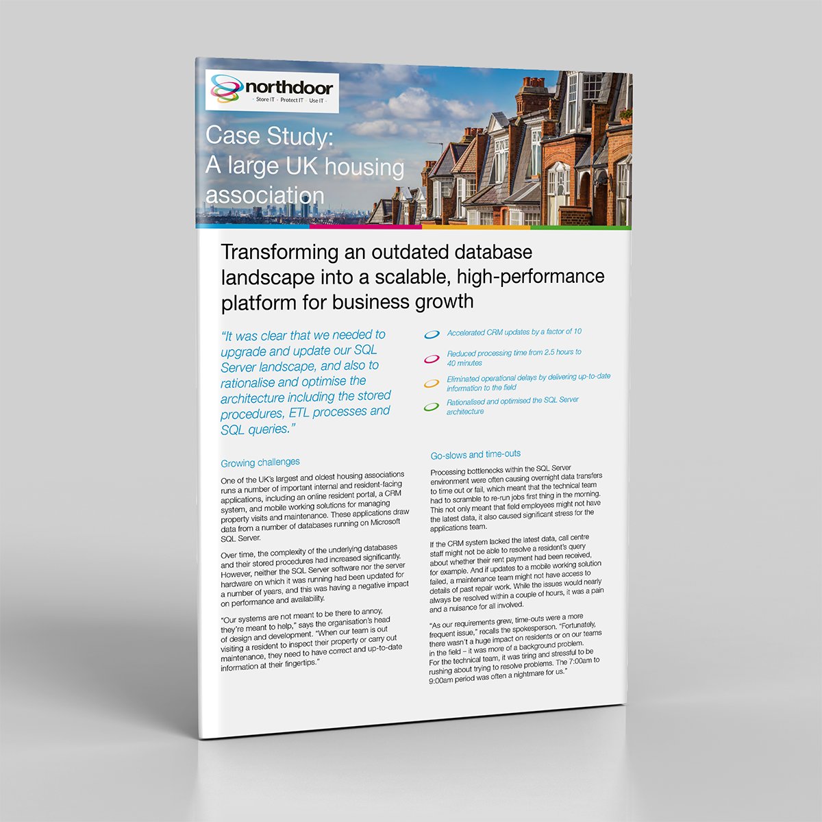 Northdoorplc's tweet image. Learn how @Northdoorplc helped a UK housing organisation to optimise its large #SQLServer landscape for improved performance and availability. ow.ly/wvPK50XeMNS