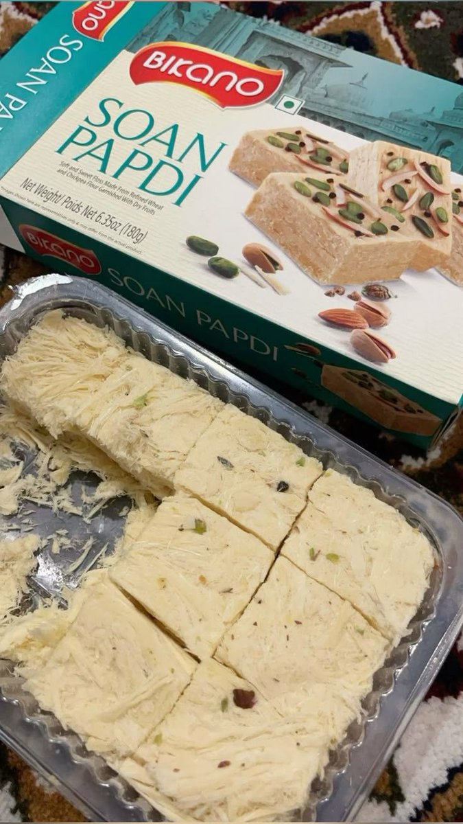 starshinehobi's tweet photo. you have to delete one of these sweets forever and tell me why it's soan papdi that you're deleting. https://t.co/6R3k0dPtAi