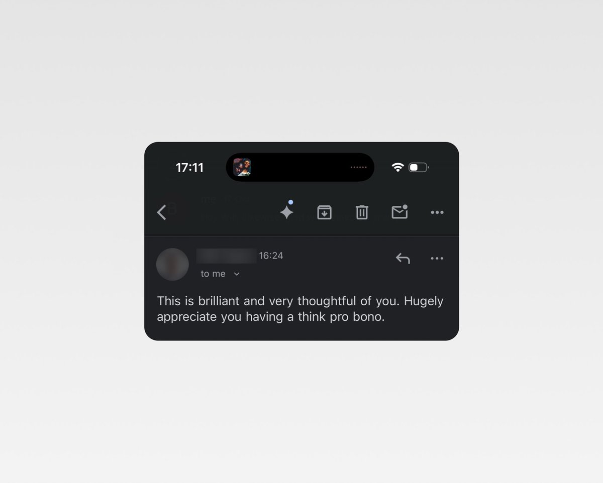 Always investing in relationships

Reviewing a leads product even though we didn’t close took a few minutes out of my day with no immediate payoff for me

But being genuinely helpful and sprinkling just a little bit of what it’s like to work together is something that’s never