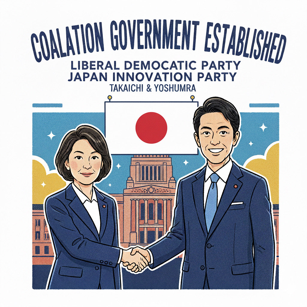 【正式合意へ】吉村代表、自民との連立政権樹立を正式表明。本日夕に合意書署名へ。
市場も反応し、日経平均が史上初の4万9000円台に📈。閣外協力ながら、高市新政権の誕生と経済安全保障政策への期待が高まる。維新の公約実現を厳しくチェックします。
#自民維新 #高市新首相 #株高 #政治