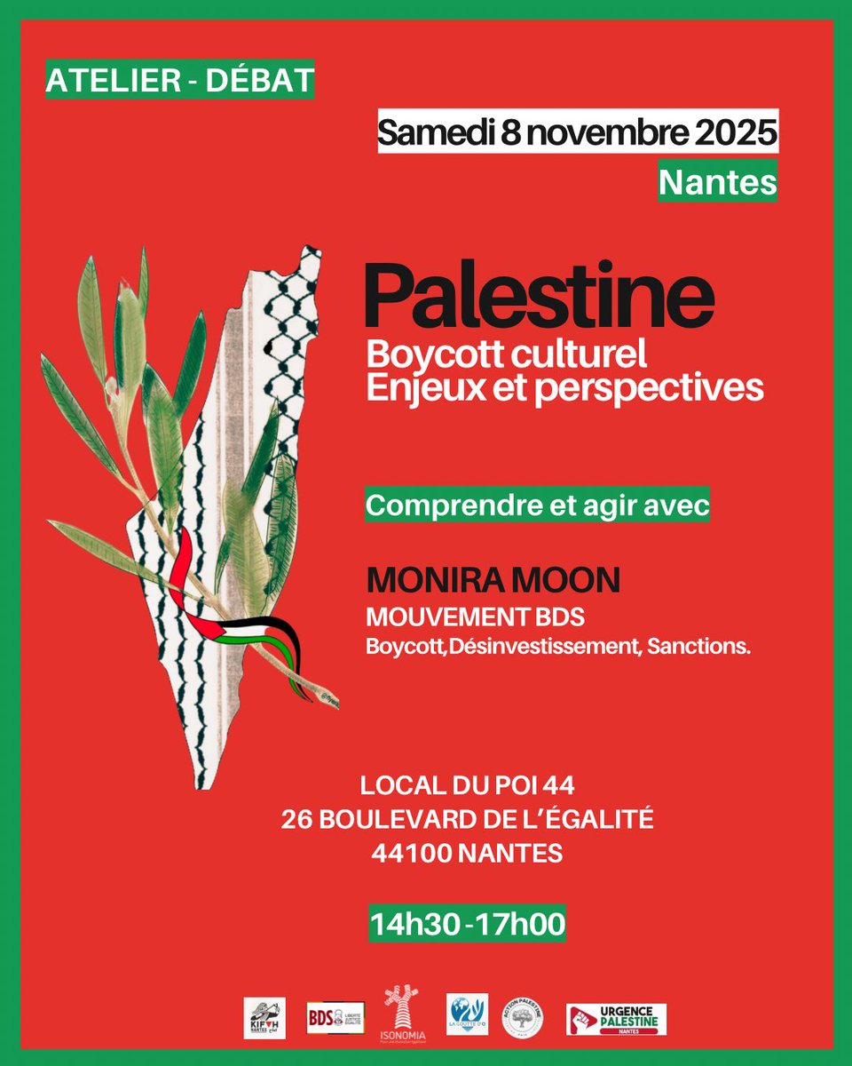 Get ready #Nantes 
Deux temps pour penser et agir. 
🇵🇸