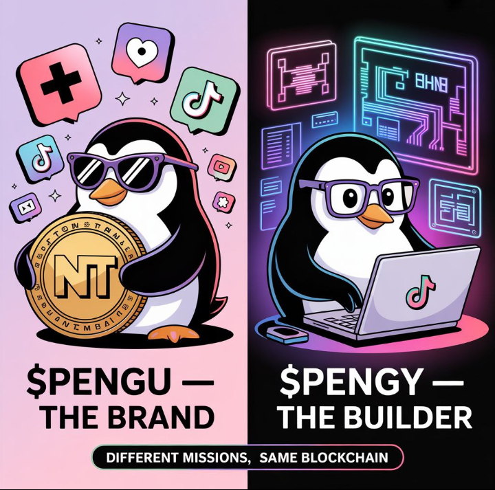 Mahshal_B_M_G's tweet photo. $PENGU is adorable.
$PENGY is operational.
One’s on shelves, one’s on-chain.
@pudgypenguins built a brand.
@PengyOS_sol built an ecosystem.
#MemeCoinUtility #SolanaEcosystem https://t.co/sAfS4Oj8No