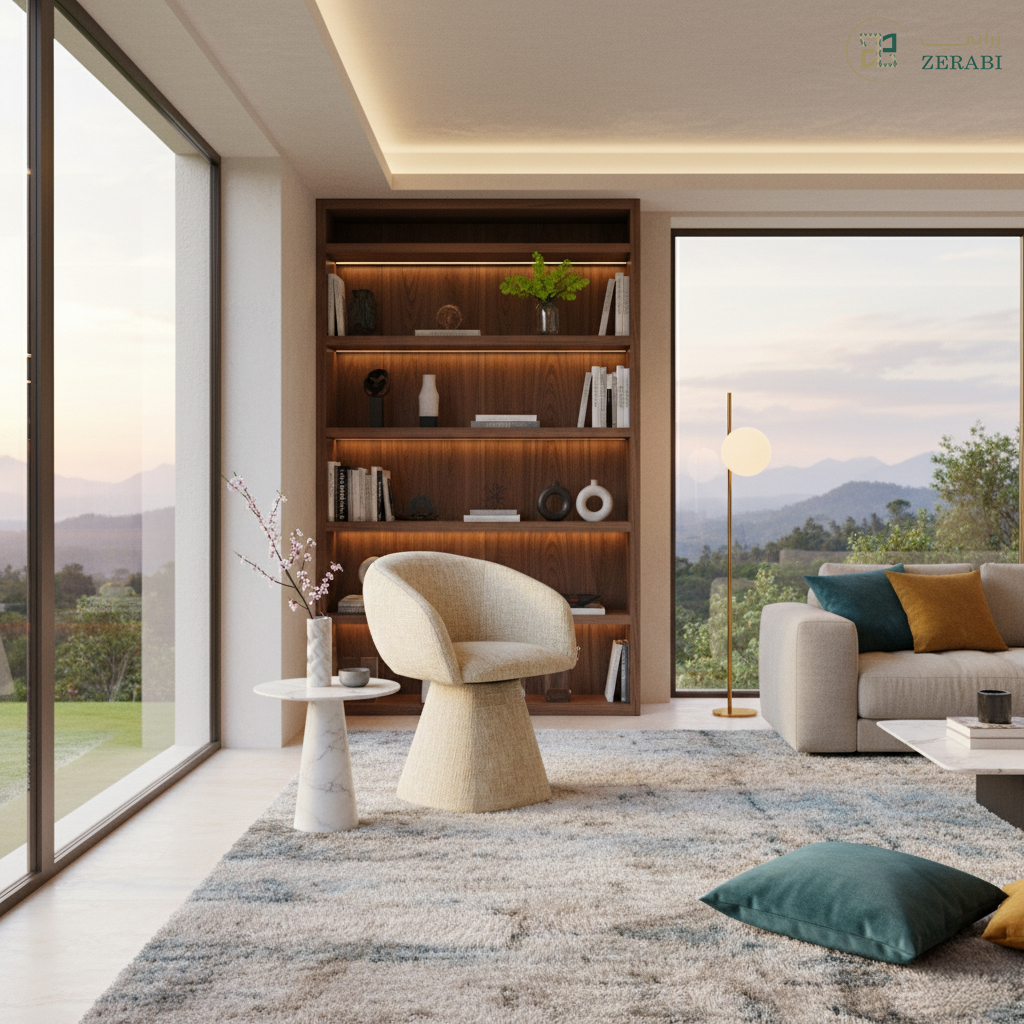 كرسي بتصميم انسيابي يجمع بين الفخامة والراحة 🌿

#زرابي #أثاث #زرابي_للأثاث #اثاث_منزلي