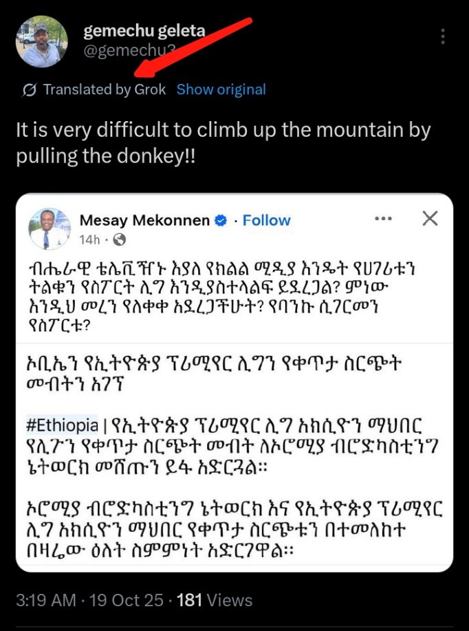 IManasibu's tweet photo. @gemechu3 https://t.co/68vazJ3cdJ