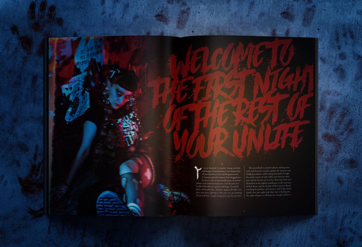4illeen's tweet photo. After a long period of creative torpor, I'm back with my first Vampire: the Masquerade V5 zine 🦇 I hope you all like it because a lot of good blood got poured into this bad boy🩸

Happy Month of Darkness #vamily #v5 #vtm @worldofdarkness 

https://t.co/9ZOAEUOeaS https://t.co/PjxoPUNnbK