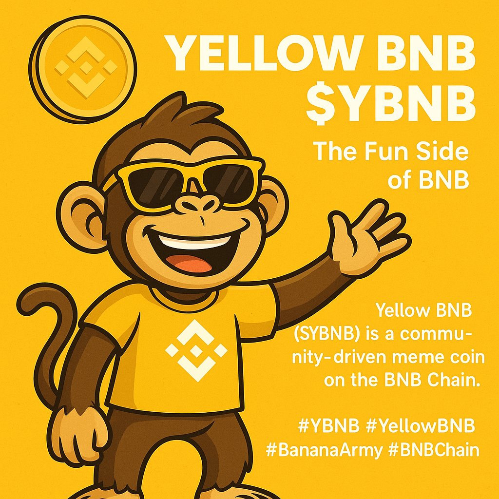 Yellow BNB ($YBNB) is a community-driven meme coin built on the BNB Chain, combining fun, creativity, and strong community energy. 🐒💛

It represents “The Fun Side of BNB” — a movement where laughter meets purpose.
The project promotes positivity, togetherness, and growth while