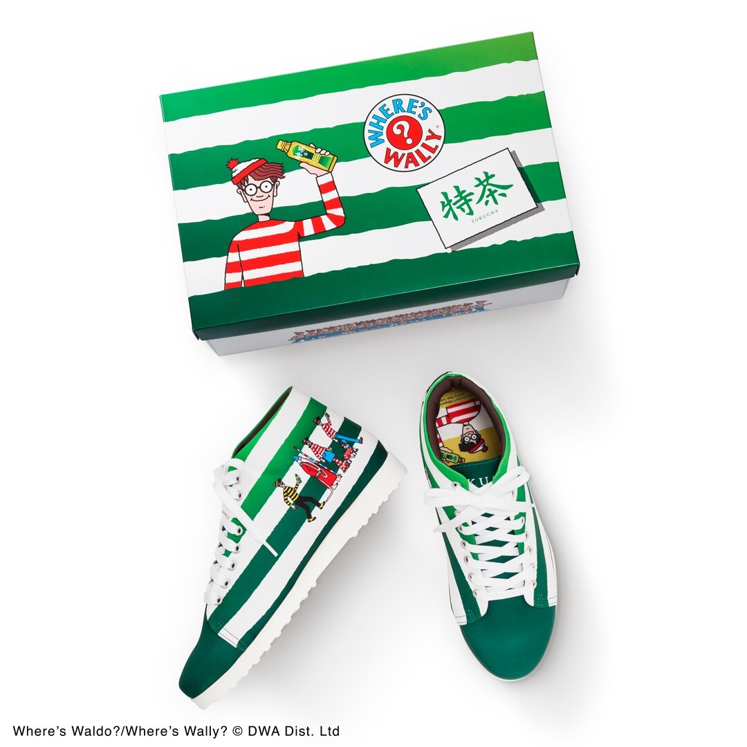 いま特茶を買うと、​ ウォーリー限定スニーカー、​ 当たります！