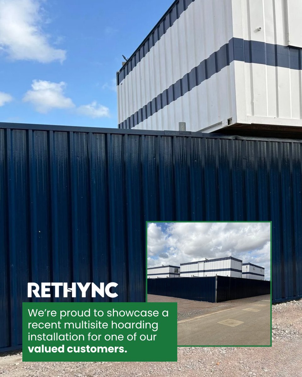 RethyncLtd's tweet image. Another standout installation for Bellway Homes 🔵

A secure, enclosed hoarding setup featuring sheltered workspaces and a premium finish in Bellway’s bold brand colours — delivering strength, compliance, and style. 😎

📞 rethync.co.uk

#ConstructionUK  #Rethync