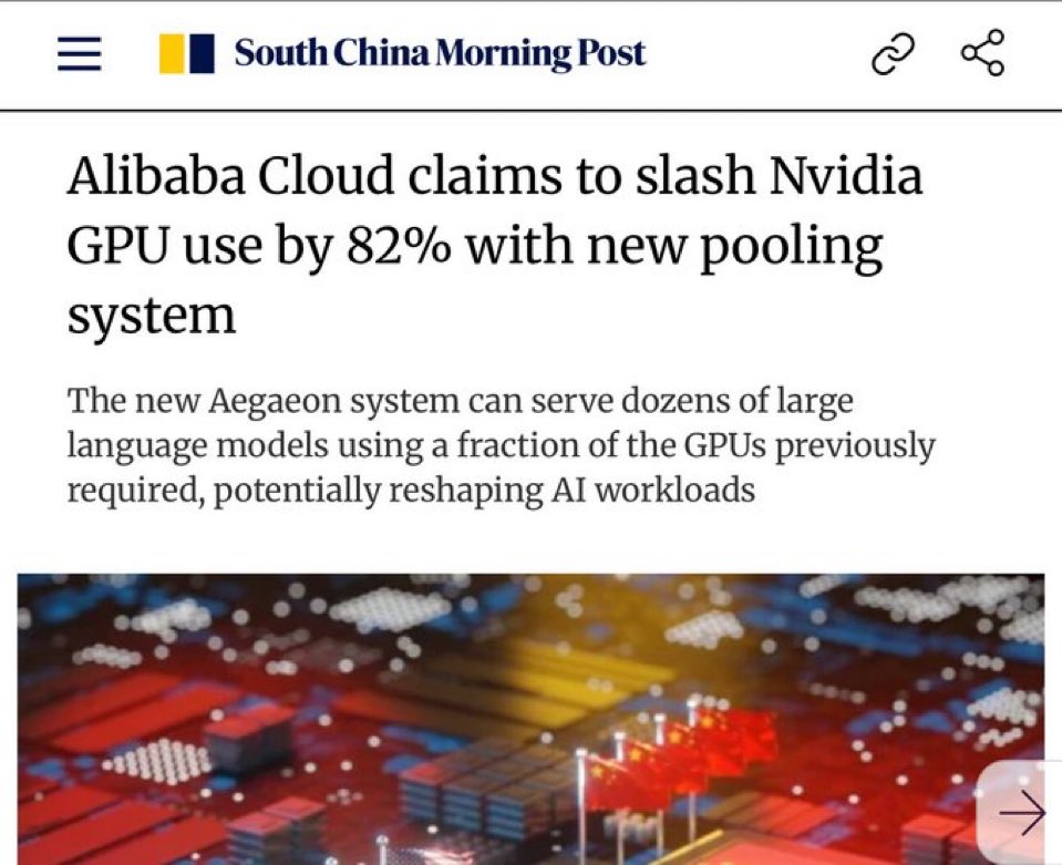 Ross__Hendricks's tweet image. Another DeepSeek moment hits the tape. China continues showing how to win at AI by working smarter instead of simply piling on more brute force computing power
Investors will soon wake up to reality
US tech co’s spending half a trillion each year is not bullish… it’s the…