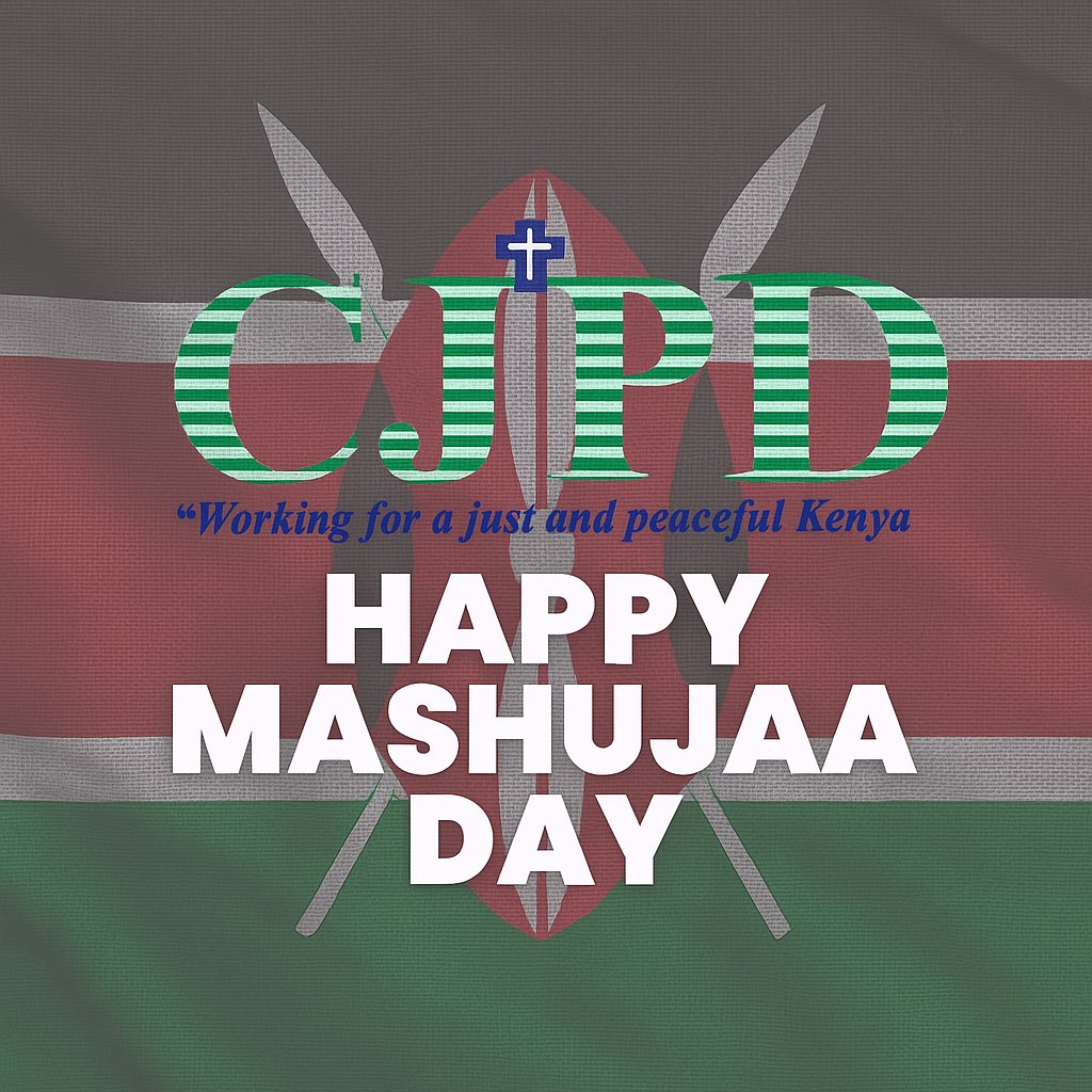 CJPDKENYA's tweet photo. On this #MashujaaDay, we honour our nation’s heroes whose courage and sacrifice built the Kenya we cherish today. May their spirit inspire us to work for justice, peace and unity under God.
Happy Mashujaa Day! 🇰🇪 #MashujaaDay #CJPDKenya #FaithForJustice https://t.co/XbOgKJp3Qh