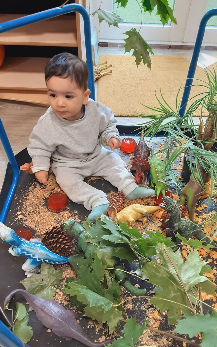 happyjourneys3's tweet image. Our babies had a roarsome time today exploring our dinosaur-themed tuff tray! 🦖

The tray was filled with exciting textures, suporting their curiosity, fine motor development, and understanding of the world!

#motorskills #sensoryplay #finemotordevelopment #barnet