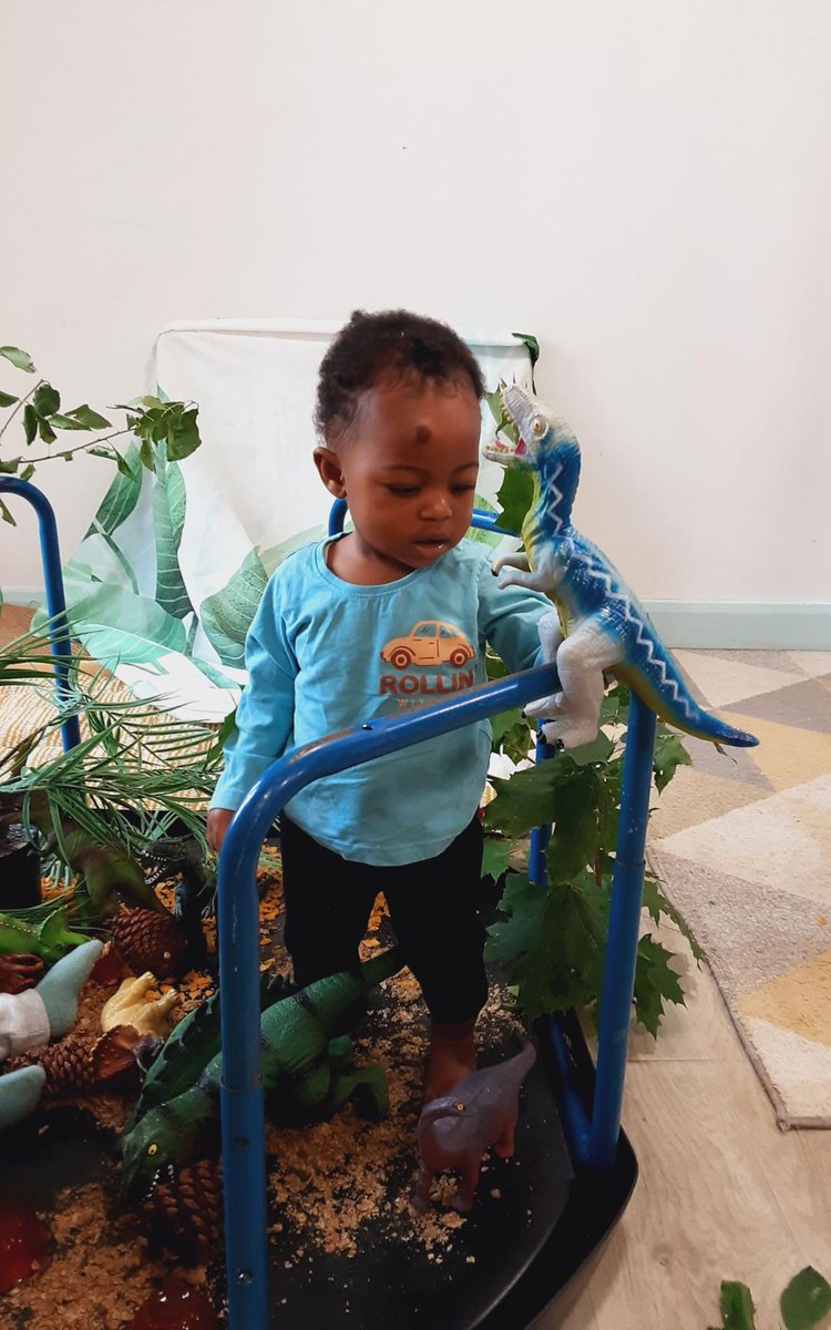 happyjourneys3's tweet image. Our babies had a roarsome time today exploring our dinosaur-themed tuff tray! 🦖

The tray was filled with exciting textures, suporting their curiosity, fine motor development, and understanding of the world!

#motorskills #sensoryplay #finemotordevelopment #barnet