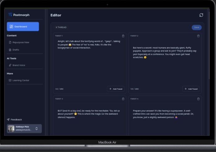 Charmingdc01's tweet image. Good morning @ToshmoneyNgr , here's my portfolio link: adebayomuis.is-a.dev
I'm also currently working on some major projects too ( e.g @postmorph_ ) that haven't been deployed yet mostly because of the limitations of how far I can go with my device.