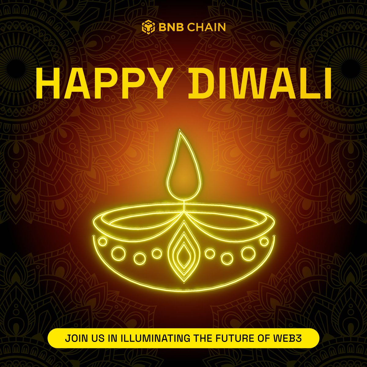 BNB Chain (@bnbchain) on Twitter photo Happy Diwali 🪔
Wishing all builders and community a bright and joyous celebration! Happy Diwali 🪔
Wishing all builders and community a bright and joyous celebration!