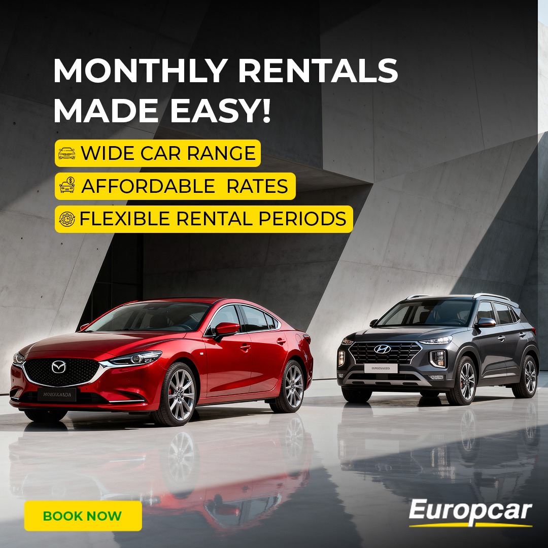EuropcarQatar's tweet image. Make every drive easier with Europcar Qatar’s Monthly Rentals
Enjoy flexibility, comfort, and savings — all in one ride!
📷 Flexible rental duration
📷 Wide range of vehicles
📷 Affordable monthly plans
Contact @ 7765 1223 for bookings
#EuropcarQatar #DriveHappy #monthlycarrental