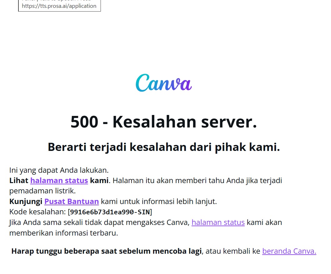 chikasnrya's tweet photo. Ya amplop, pake eror segala. Kerjaan lg bnyk bgt😭 https://t.co/sgpB2EIyMK