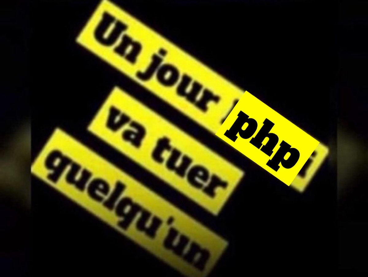 sonozvki_'s tweet image. qui m&apos;a envoyé faire du PHP et surtout du dev web sah