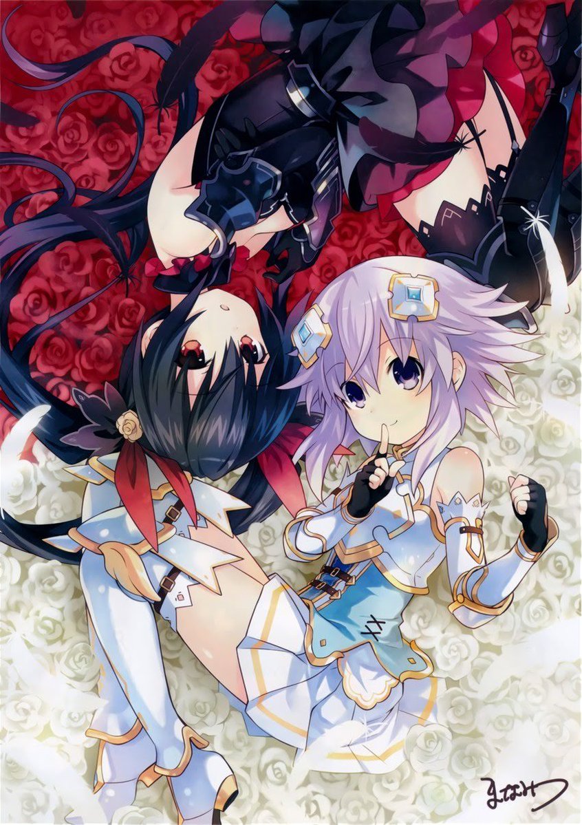 Semi Frequent Neptunia Stuff (@nepucontext) on Twitter photo Who say opposites can't attract? Who say opposites can't attract?