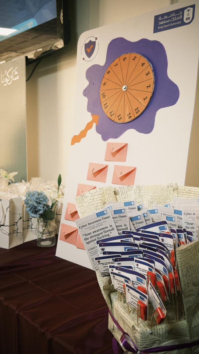 أقام النادي الثقافي والاجتماعي بالتعاون مع قسم علوم الحاسب والهندسة بكلية الدراسات التطبيقية (شطر الطالبات) فعالية شهر التوعية بالأمن السيبراني، تحت عنوان: "الحماية تبدأ منك"، وذلك يوم الاثنين 20 أكتوبر 2025م، في مبنى (2) بمقر عليشة.
