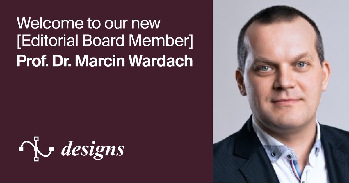 MDPIEngineering's tweet image. 🎉Designs welcomes Prof. Dr. Marcin Wardach (West Pomeranian Univ. of Technology) as a new Editorial Board Member
His expertise spans electrical machines, field optimization & renewable energy systems
more: mdpi.com/journal/designs
#EngineeringDesign #ElectricalMachines