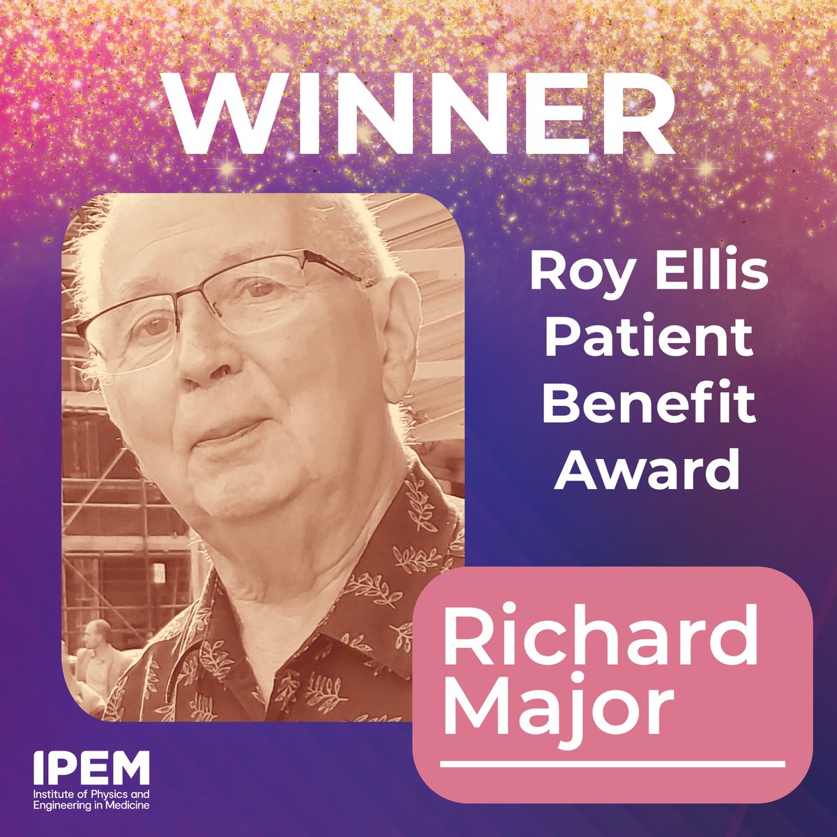 ipemnews's tweet photo. Today is Global Clinical Engineering Day and what better way to celebrate it than introducing you to the winner of IPEM's Roy Ellis Patient Benefit Award, Richard Major.
Richard was selected as this year's winner for his highly impactful work in Rehabilitation Engineering, including the development of a therapeutic approach called Targeted Training (https://t.co/fUMBxR0DRY) and the founding of The Movement Centre.

Won winning the awards Richard said
"As an octogenarian it is most gratifying to receive this award which recognises voluntary work over the last 45 years. Having trained as a mechanical engineer in the motor industry it was a large sideways step to move into Rehabilitation Engineering when I joined The Orthotic Research and Locomotor Assessment Unit (ORLAU) in Oswestry some 50 years ago. A steep learning curve was greatly assisted by meeting Penny Butler a physiotherapist. She left to do her own research into control problems experienced by children with Cerebral palsy but discussed her findings with me and this led to a new therapeutic approach called Targeted Training based on biomechanical principles.
To test the effectiveness of the approach we set up The Movement Centre as a registered charity, and are now in the process of providing on line teaching of the approach through a new charity called OPTIMI. In the near future we are going to transfer this material onto a platform based in New Zealand which is dedicated to the needs of therapists and the prize money will assist with this process."

Congratulations John on a lifetime of work making an incredible difference to the lives of children.
#GlobalCEDay