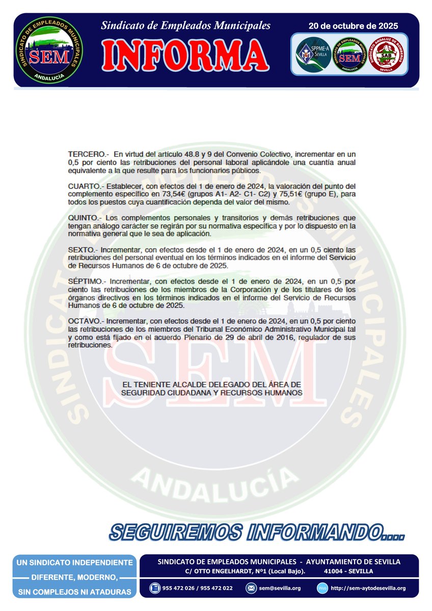 ACUERDO JUNTA DE GOBIERNO SUBIDA 0,5 %