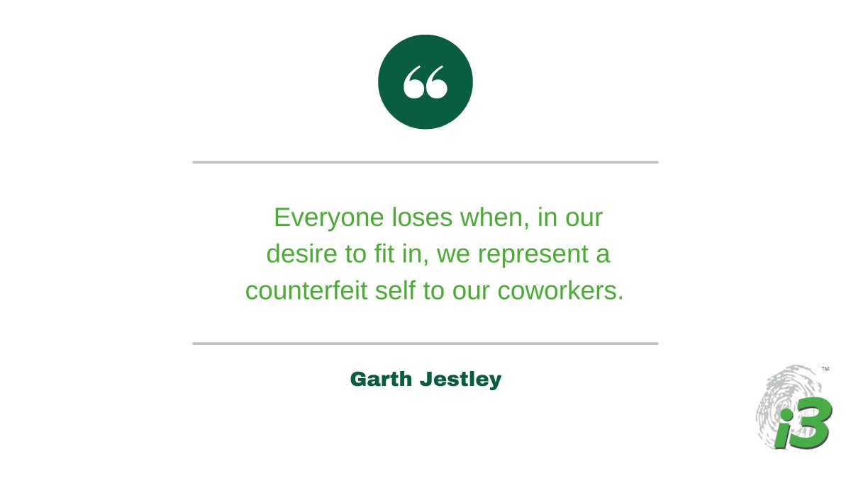 i3profiling's tweet image. At i3, we believe everyone has a unique set of strengths and motivators. When we try to conform, those qualities get lost and everyone loses. Our mission is to help people discover their true selves so they can thrive and contribute meaningfully at work.

#TrueSelf