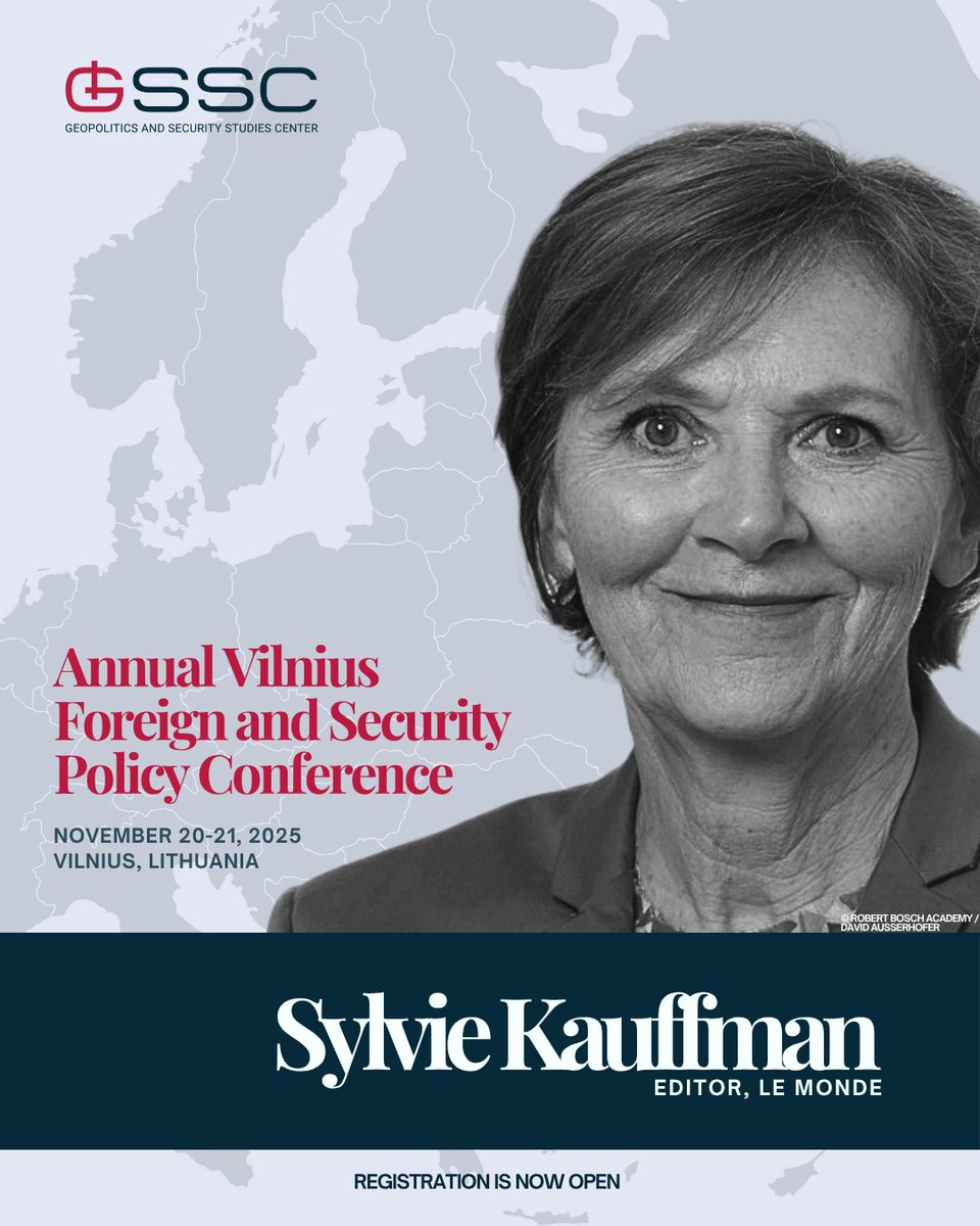 Geopolitics and Security Studies Center (@gssc_lt) on Twitter photo Insights from Le Monde - exploring power shifts in today’s world🌐
<a href="/SylvieKauffmann/">Sylvie Kauffmann</a>, Editor at <a href="/lemondefr/">Le Monde</a>, is one of Europe’s most respected journalistic figures, known for her insightful analysis of global politics and the future of democracy will join the Vilnius Foreign and Insights from Le Monde - exploring power shifts in today’s world🌐
<a href="/SylvieKauffmann/">Sylvie Kauffmann</a>, Editor at <a href="/lemondefr/">Le Monde</a>, is one of Europe’s most respected journalistic figures, known for her insightful analysis of global politics and the future of democracy will join the Vilnius Foreign and