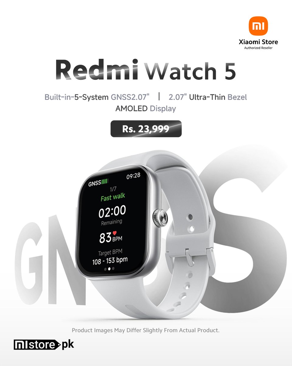 MistorePk's tweet image. Track more, charge less, and flex smarter with 𝐑𝐞𝐝𝐦𝐢 𝐖𝐚𝐭𝐜𝐡 5 🌟

Buy Now: mistore.pk/products/redmi…

#RedmiWatch5 #SleekDesign #AMOLED #mistorepakistan #outdoorgear #foryou