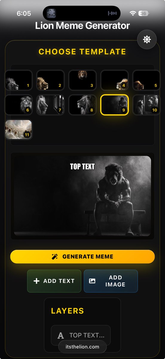 TheLionPage's tweet image. the meme generator on the website has new images uploaded and the quality has been fixed so the mobile version works now
itsthelion.com