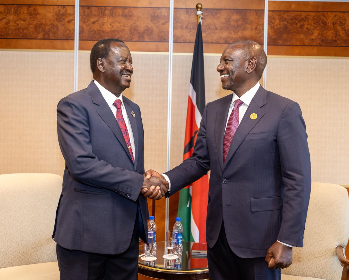 Duncan Abigaba (@duncanabigaba) on Twitter photo When Raila felt unwell, he asked to meet with Ruto at State House. Ruto refused and offered to drive to Raila’s home that evening. Maama Ida cooked them dinner. These were fierce opponents in the 2022 election. Uganda may not witness this even in 50 years. We need to heal. When Raila felt unwell, he asked to meet with Ruto at State House. Ruto refused and offered to drive to Raila’s home that evening. Maama Ida cooked them dinner. These were fierce opponents in the 2022 election. Uganda may not witness this even in 50 years. We need to heal.