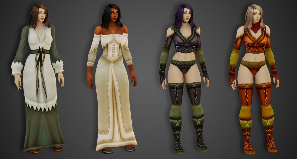 Lid Carter 🔥 (@lidcarter) on Twitter photo These outfits for humans still seem relevant and very stylish. I think they need a little change like a modern texture and it will be a great product in the Trading Post. 
#worldofwarcarft These outfits for humans still seem relevant and very stylish. I think they need a little change like a modern texture and it will be a great product in the Trading Post. 
#worldofwarcarft
