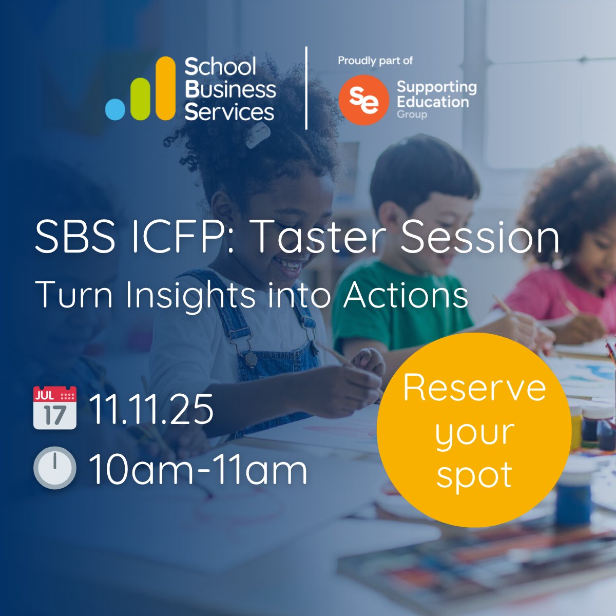 📊 Join our next free online SBS ICFP Taster Session and see how you can:

✅ Build real-time ICFP models
✅ Benchmark against similar schools
✅ View Trust-wide metrics

📅 Tuesday 11th November, 10–11am

Register: eu1.hubs.ly/H0nTBY40

#SBS #ICFP #EducationFinance