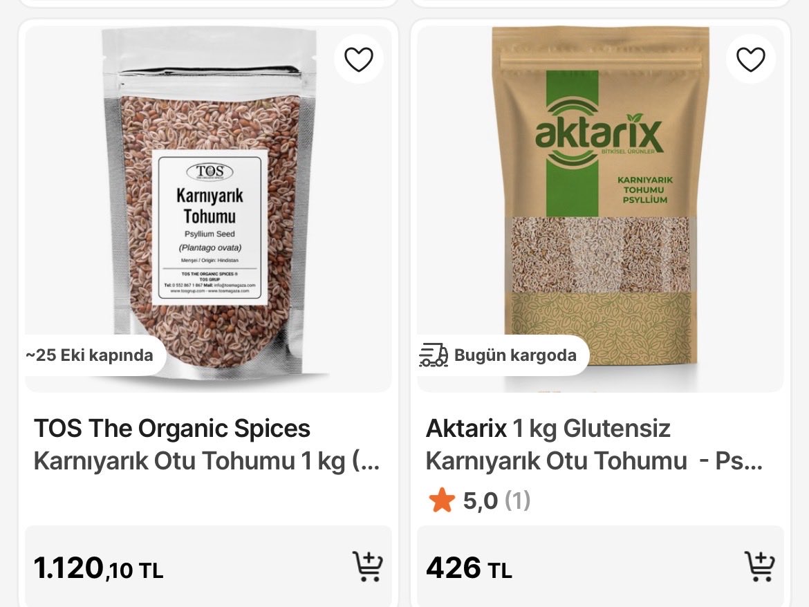 1 kg Ayrıkotu tohumu
Bir satıcıda 390
.-TL
Bir satıcıda 930
.-TL
Bir satıcıda 888
.-TL
Bir satıcıda 800
.-TL
Bir satıcıda 610
.-TL
Bir satıcıda 3.024
.-TL
Bir satıcıda 1.120
.-TL
Bir satıcıda 426
.-TL

Seç beğen kazıklan.
Bir toplumun ticaretine bakın ahlâkını öğrenirsiniz.