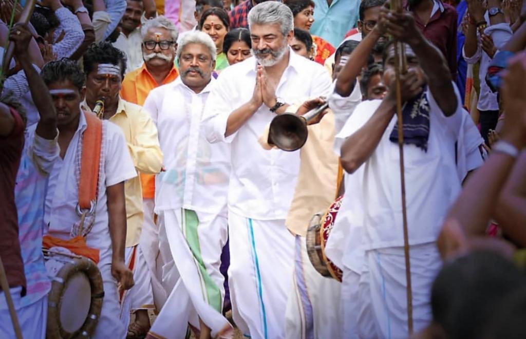 #Viswasam on Sun Tv now. Probably the last Tamil movie which was a true "patti thotti engum" pattaiya kelappiya Blockbuster.